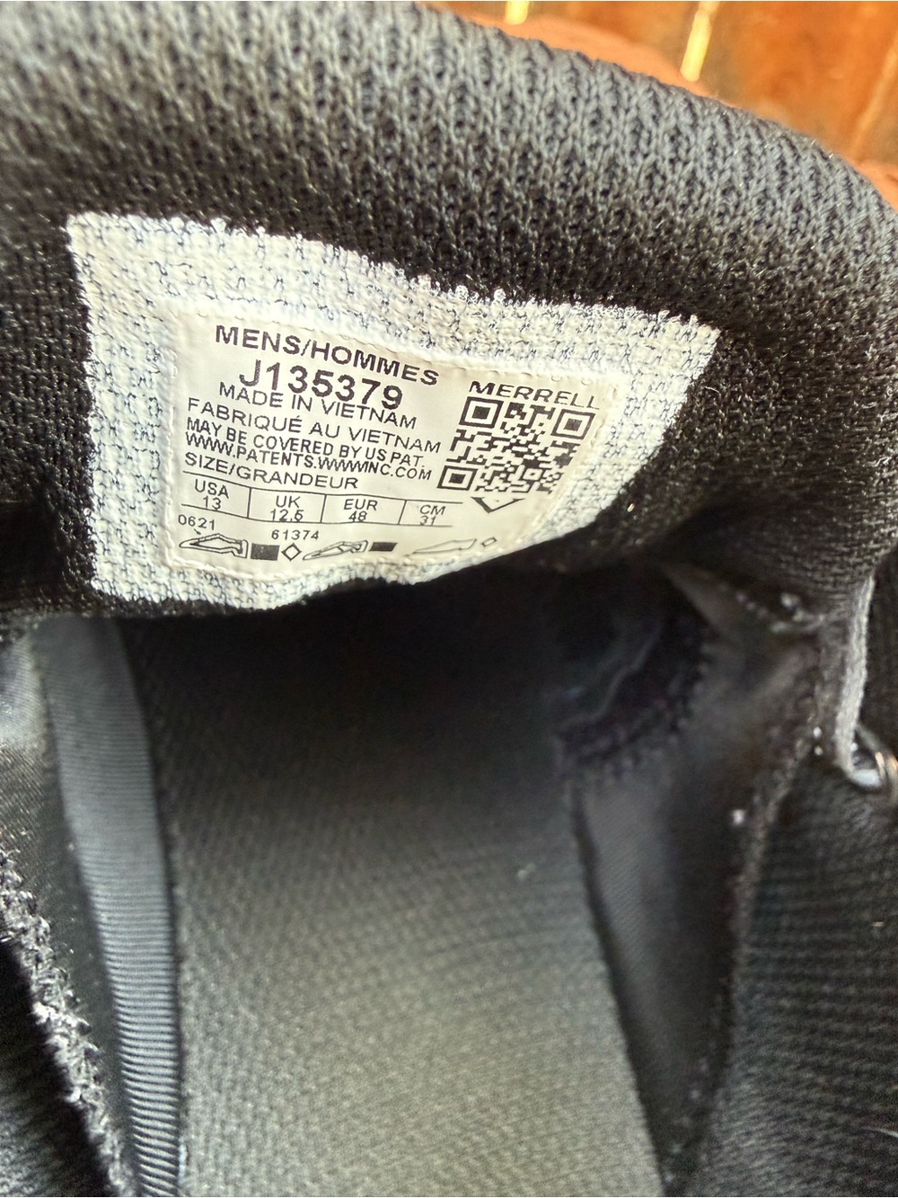 Merrell Men's Black Athletic Trainer with Vibram Outsole - Picture 6 of 7